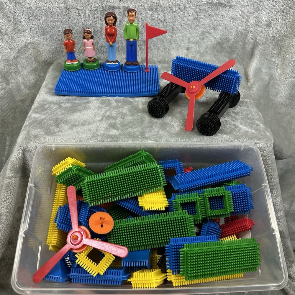 Bristle Blocks Building Toys 86 Pieces Assorted Stem Learning Replacement Parts